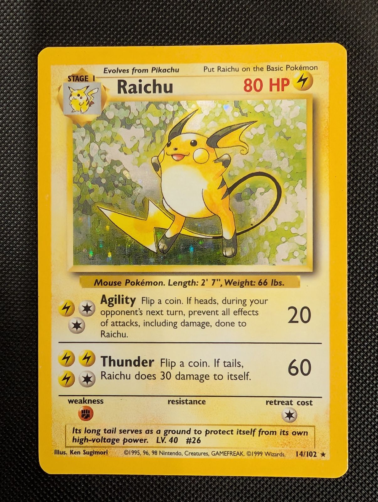 Front of Raichu, 14/102