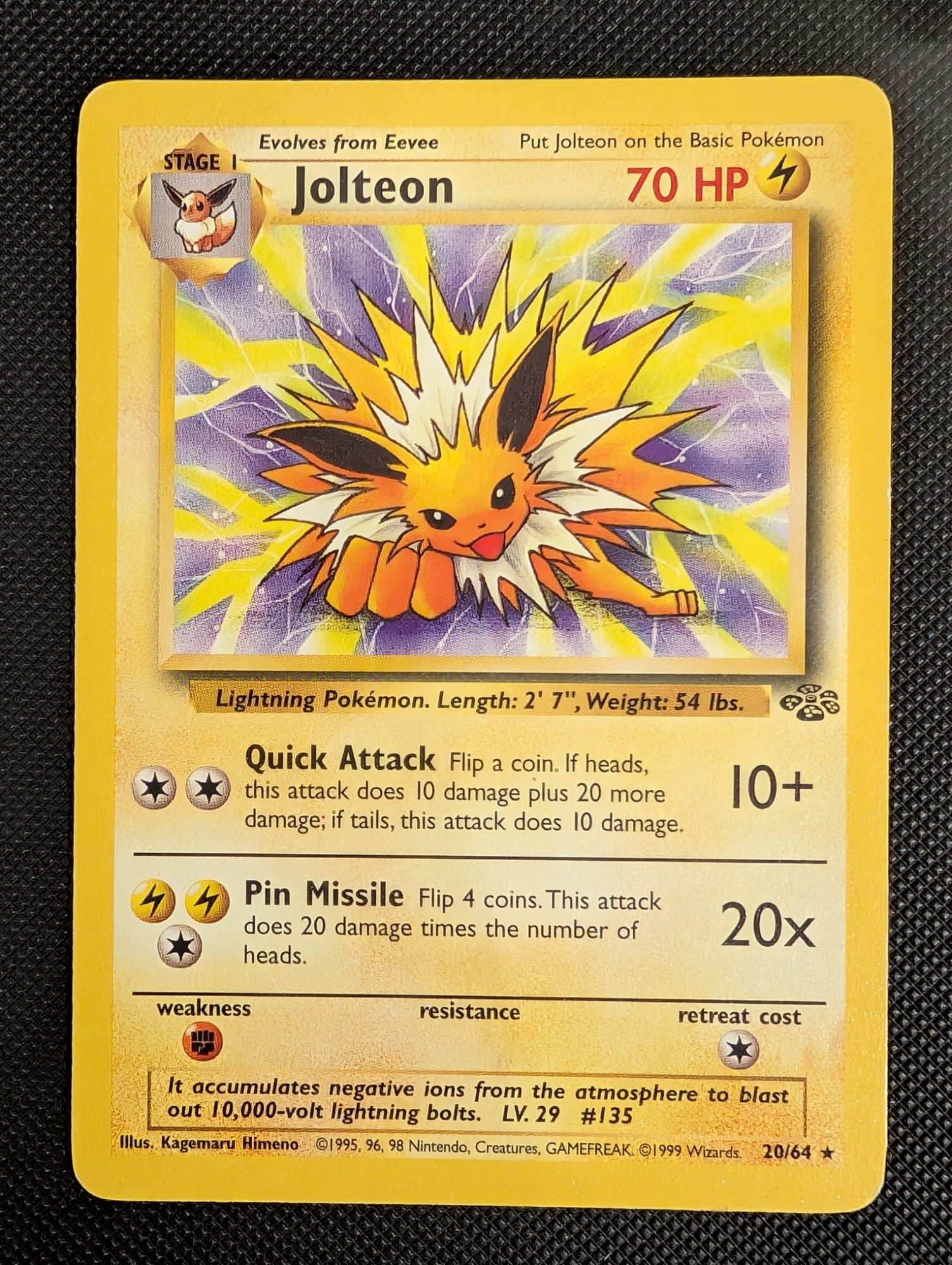 Front of Jolteon, 20/64