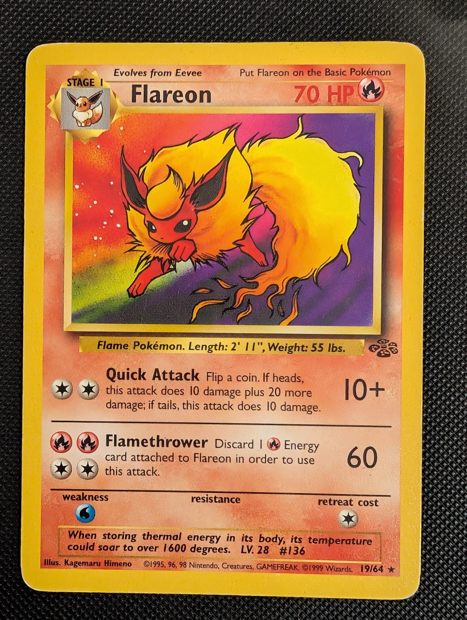 Front of Flareon, 19/64